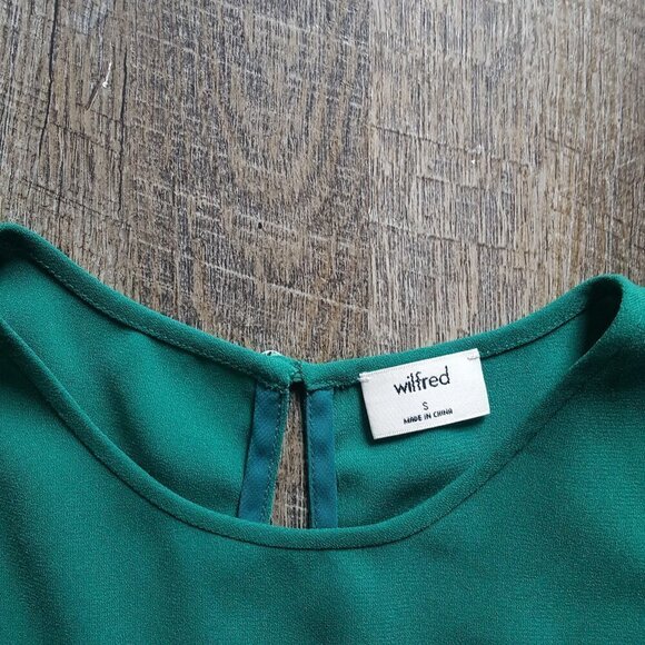 WILFRED | Aritzia Cambrai Cropped Blouse Top | Sz. S - Picture 4 of 6